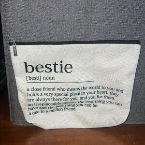 Bestie Canvas Pouch Makeup bag